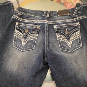 Vigoss skinny dark wash demin jeans size 14 Woman's